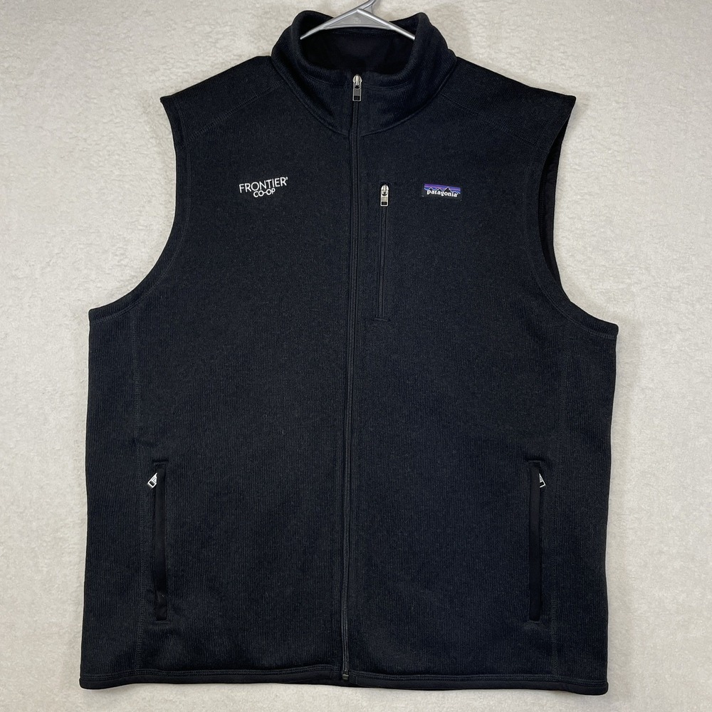 Patagonia Men's 2XL Better Sweater Fleece Vest Full Zip Company Logo